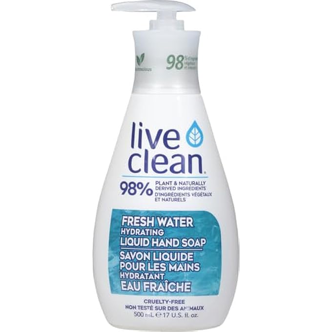 Live Clean FRESH WATER HYDRATING LIQUID HAND SOAP, 500 ML - Image 2